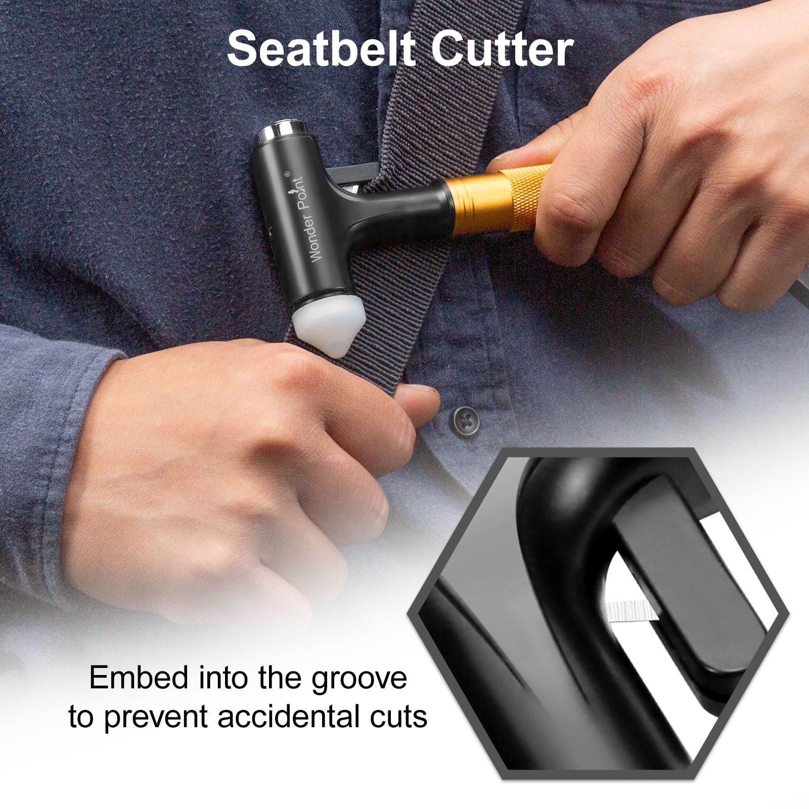 Wonder Point non-slip handle: secure grip for calm handling.
