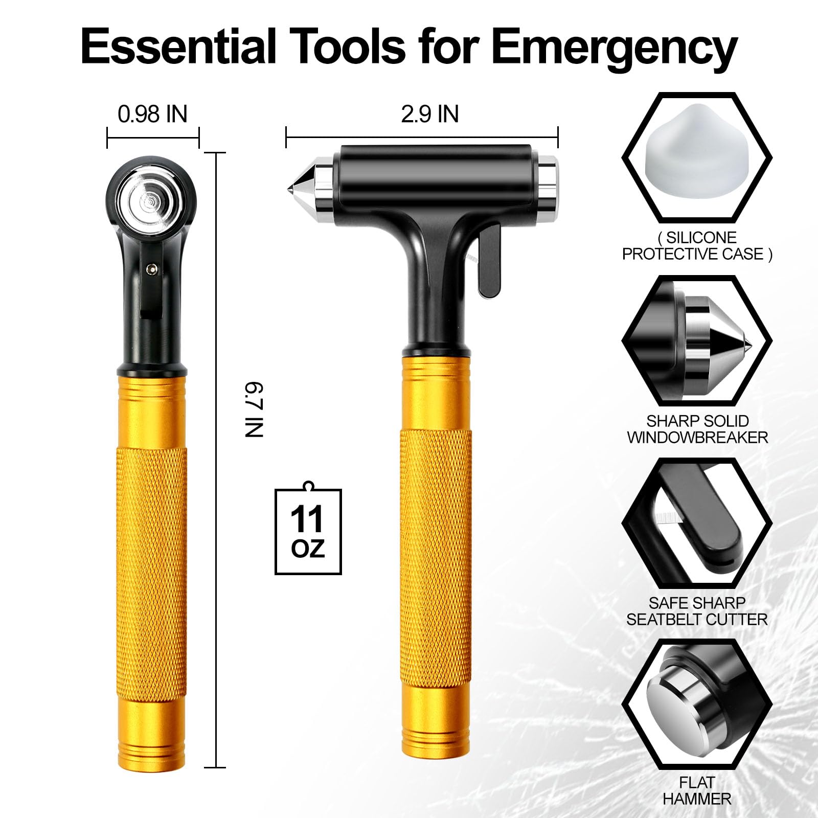 Wonder Point seatbelt cutter: swift belt release in emergencies.