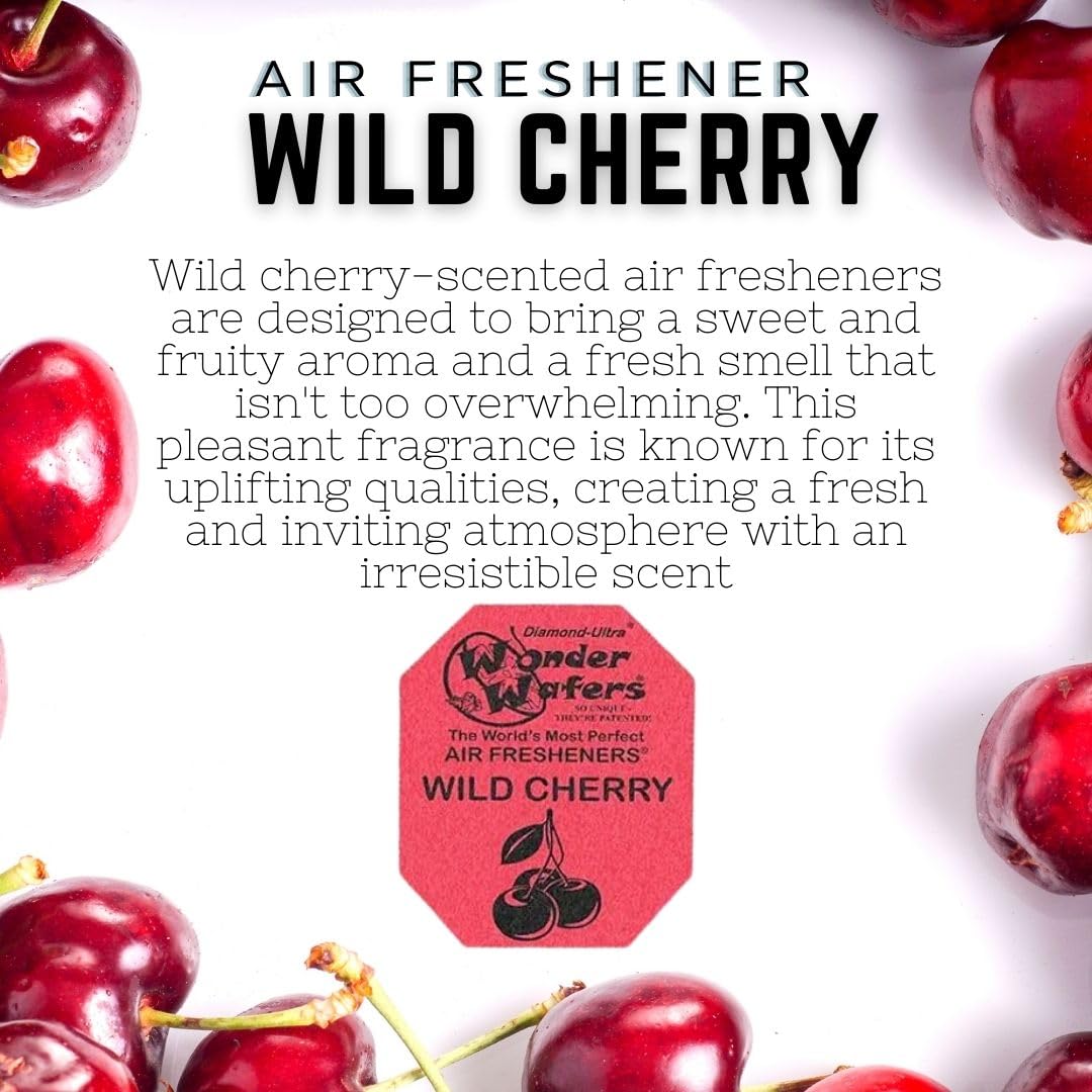 Wonder Wafers Wild Cherry packaging demonstrates mess-free, on-the-go freshness for busy drivers