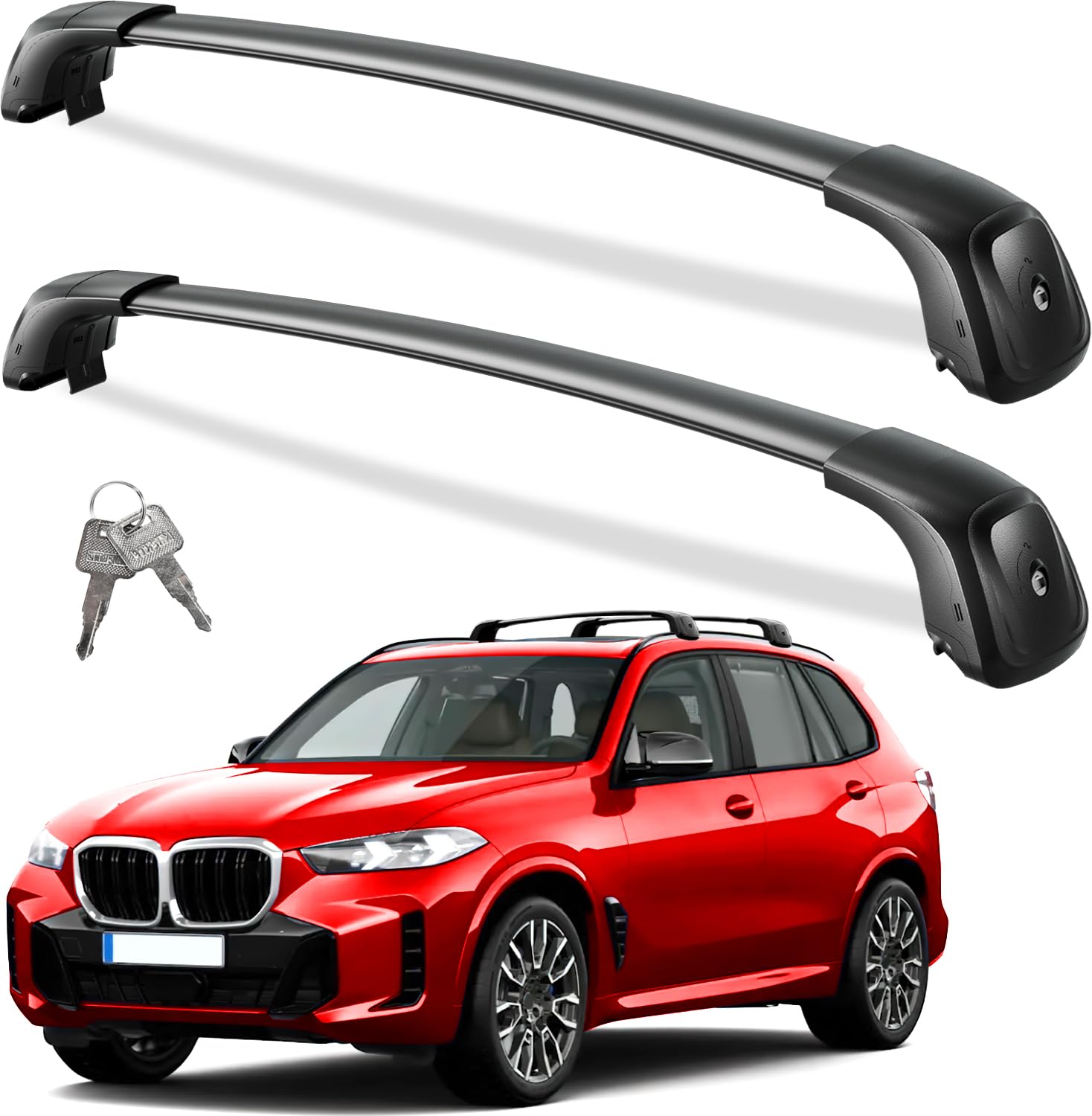 Wonderdriver base feet aluminum for secure, durable roof bar mounting.