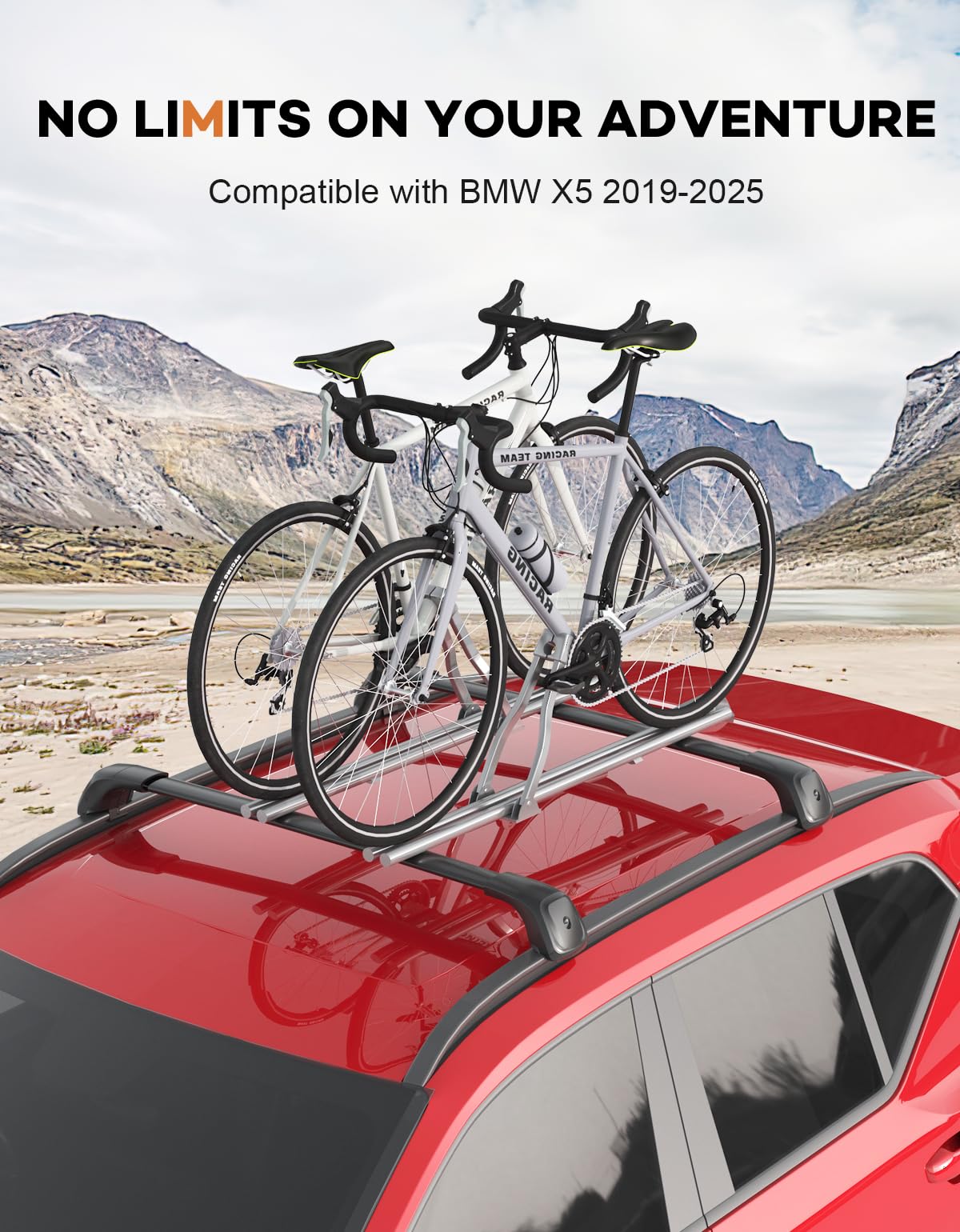 Wonderdriver complete installation pack includes crossbars and mounting bases.
