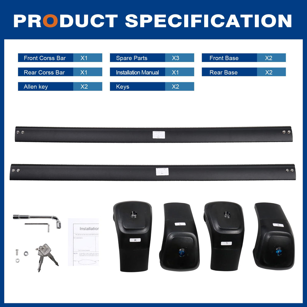 Wonderdriver lockable crossbars for added security during travel