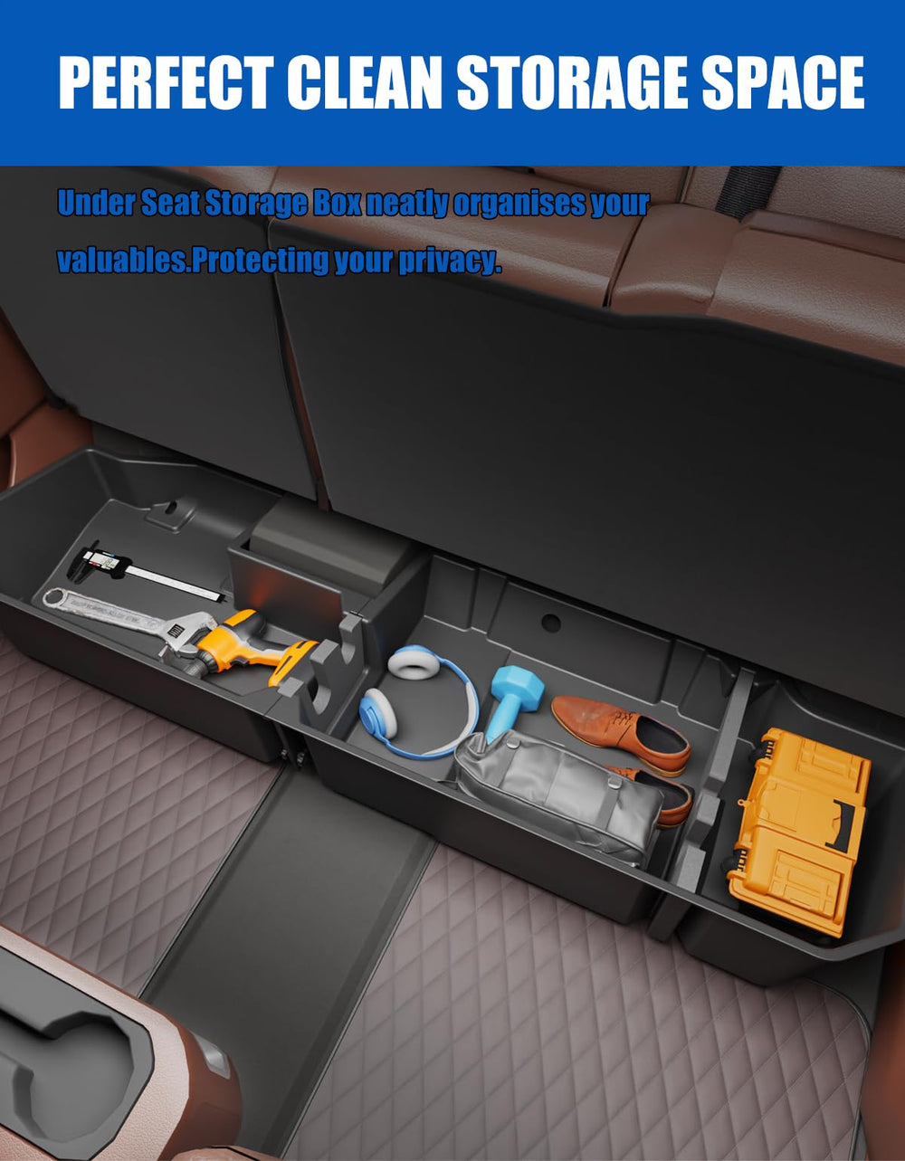 Note: trimming may be required for models with factory floor liners.