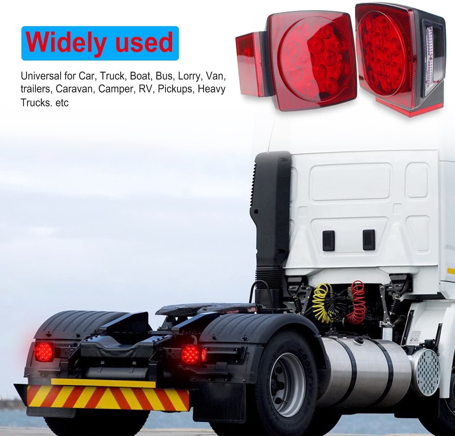 WoneNice ABS housing trailer light offers durable weather resistance
