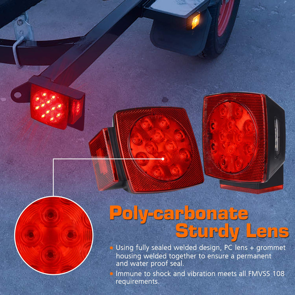 WoneNice amber clearance LED lights to improve trailer visibility