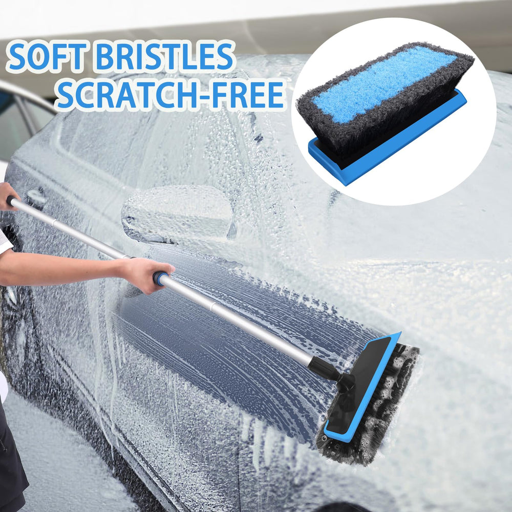 Wontolf 2-in-1 brush with soft bristles for scratch-free cleaning