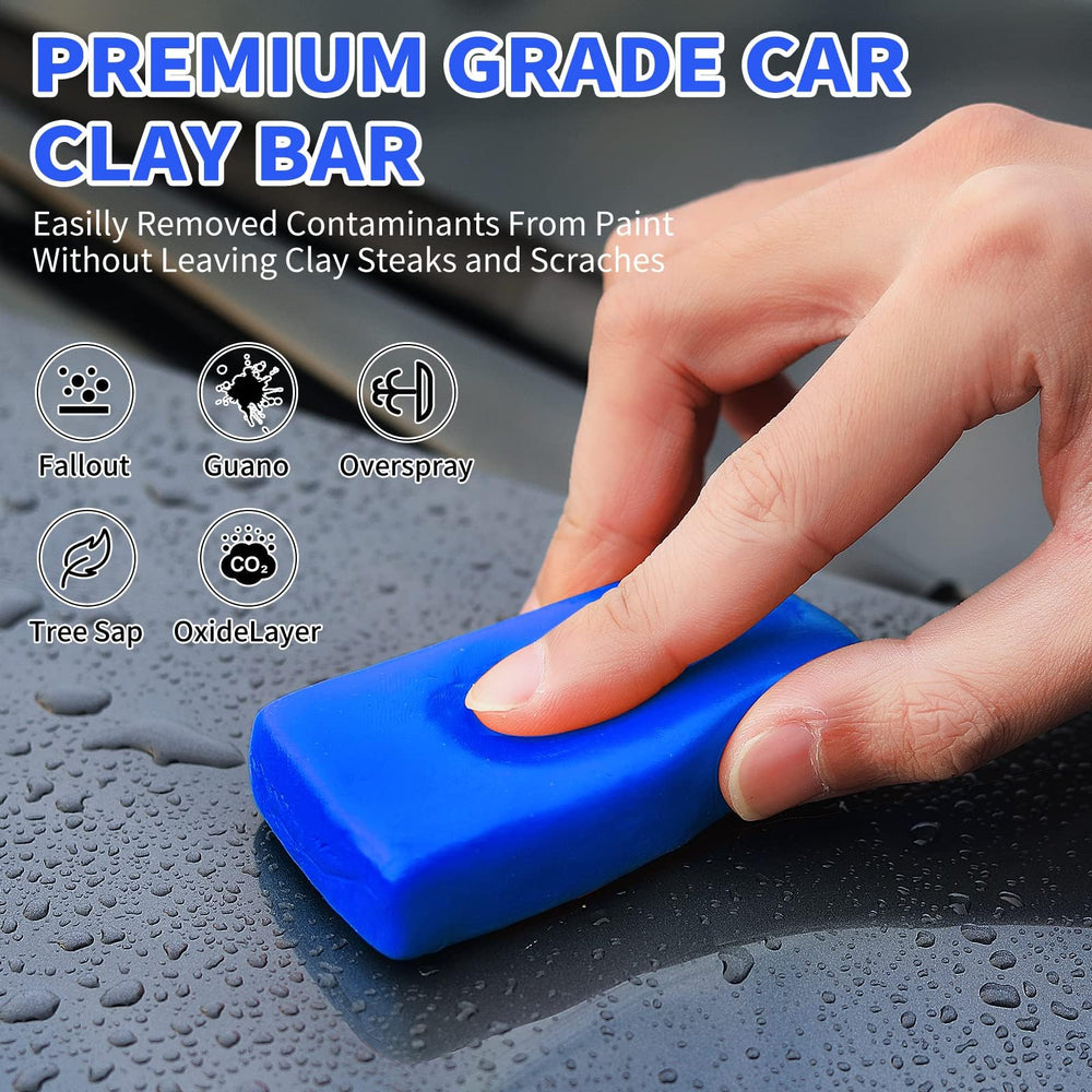 Wontolf clay bar in hand for easy, safe detailing.