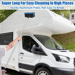 Wontolf windshield squeegee with chenille mop for streak-free glass