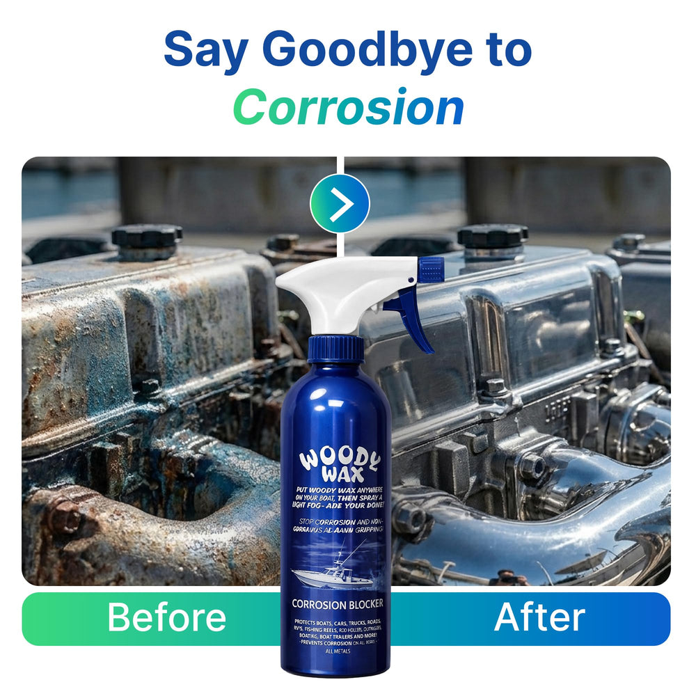 Woody Wax spray and wipe application demonstrating easy use