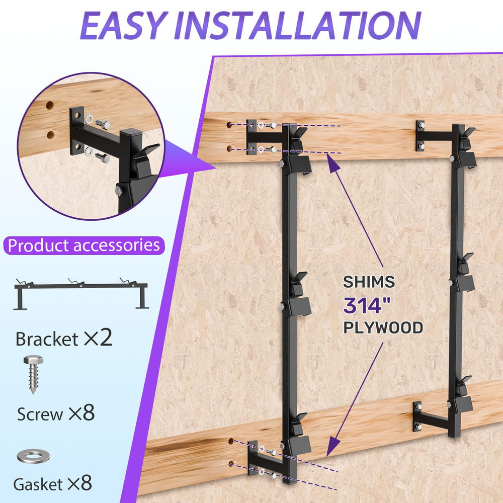 WooFog enclosed-trailer trimmer rack helps keep your workspace tidy and within reach.