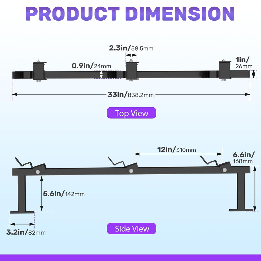 WooFog trailer rack design includes a protective 5-inch gap from the wall.