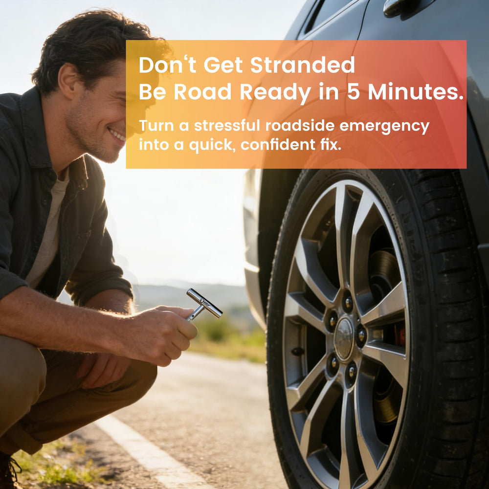 WOOFWANG GLOBAL step-by-step manual guides safe, simple roadside tire fixes
