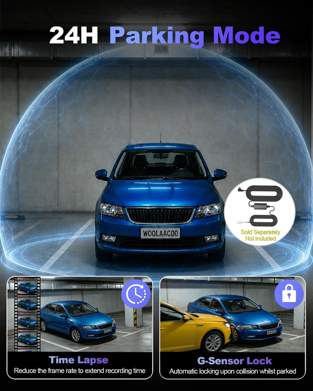Included 64GB SD card preinstalled in WOOLAACOO C5 for immediate use