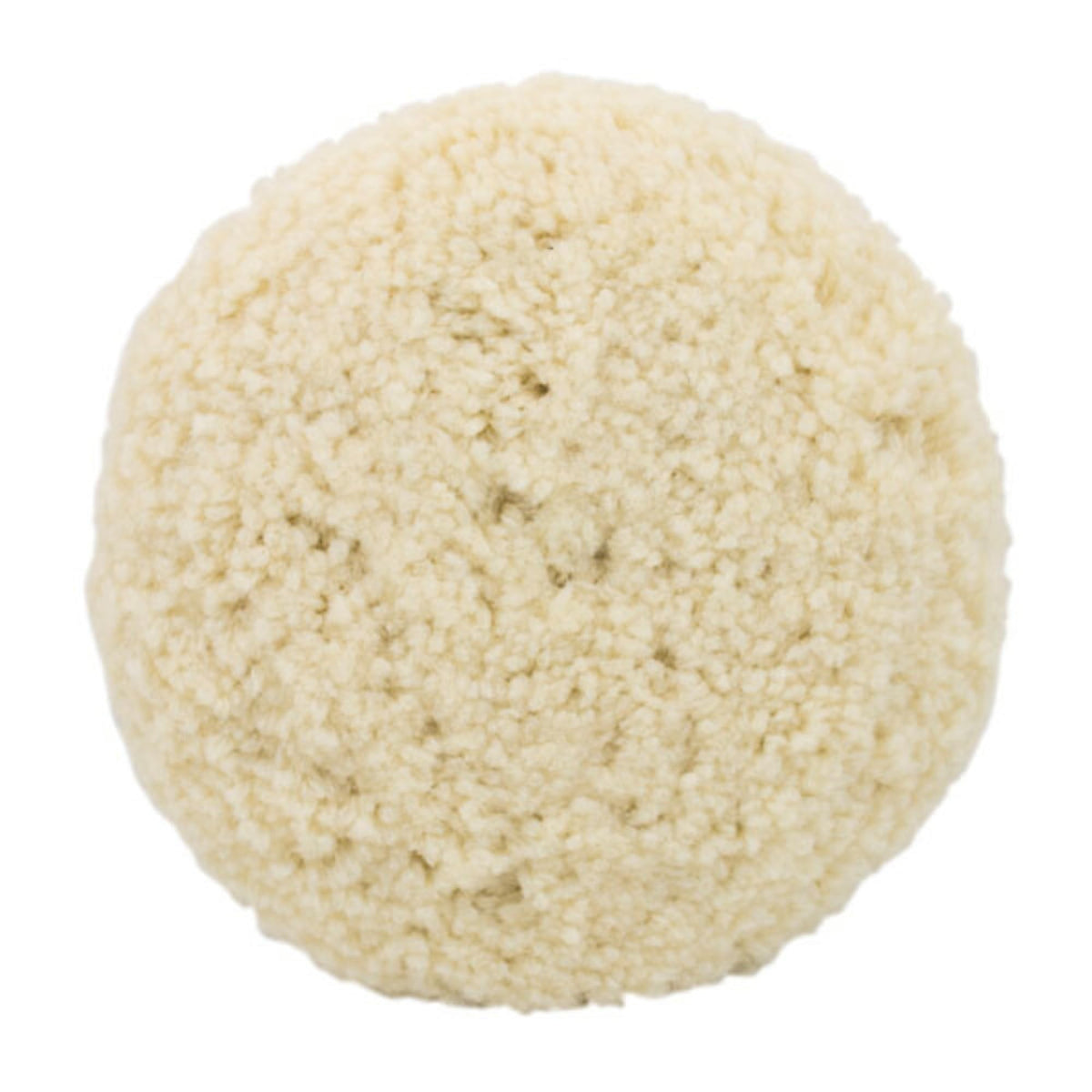 Woolous wool buffing pad 7 Inch front view for a mirror-like finish.