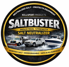 Woolwax SALTBUSTER dilution-mix demonstrates large yield from a single gallon.