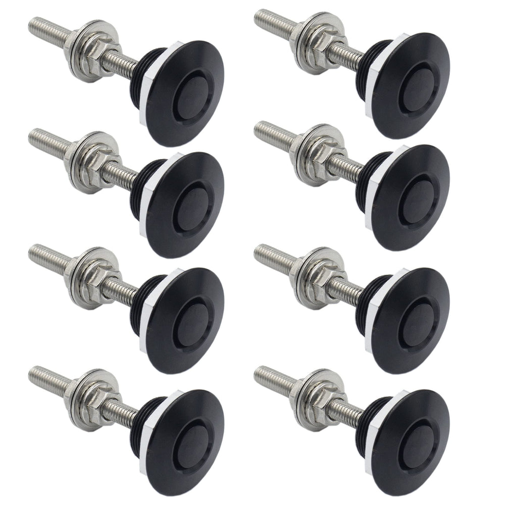Woopeey hood pin quick-release assembly in satin black for secure bonnet operation