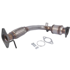 Woosphy catalytic converter close-up — reinforced welds and substrate detail