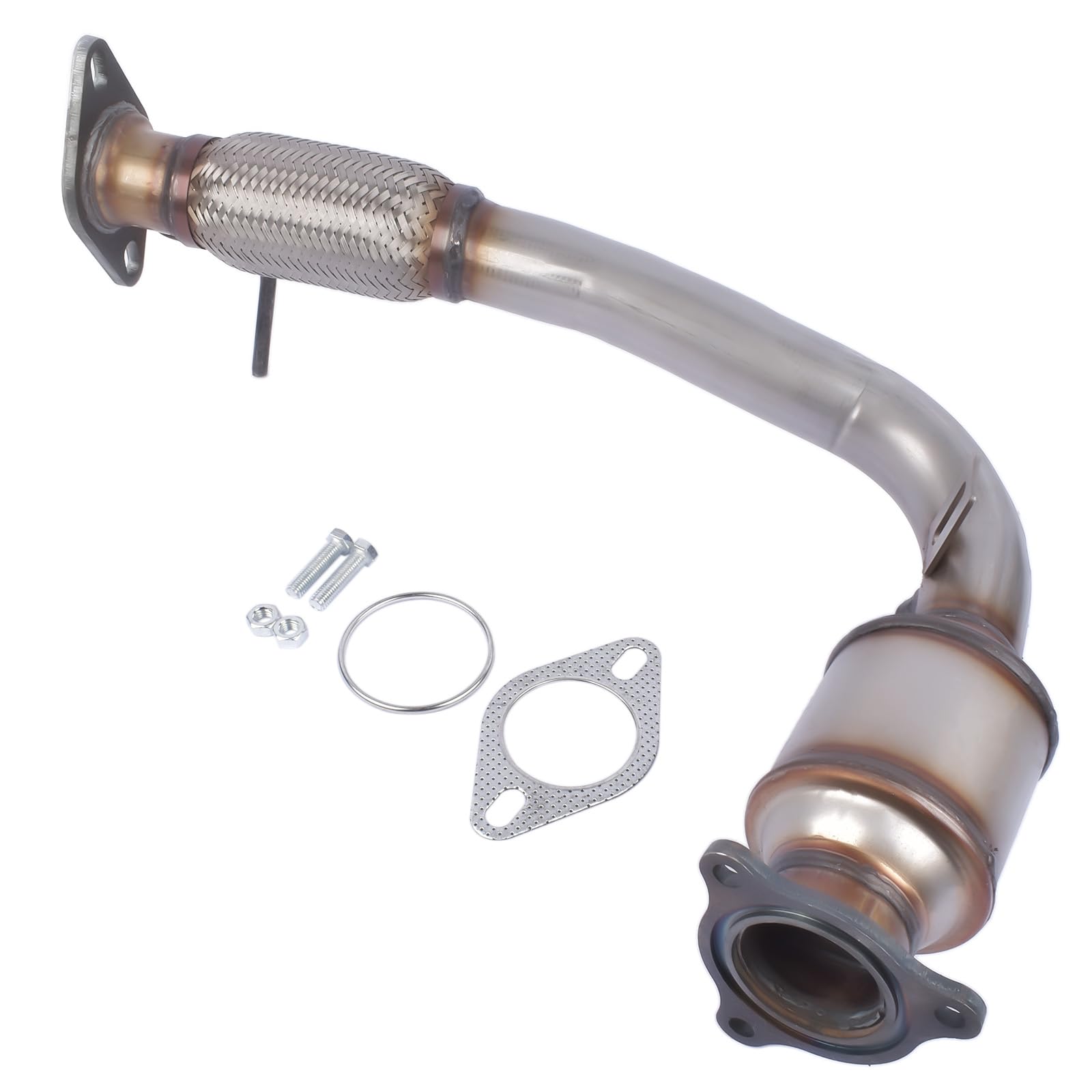 Woosphy catalytic converter rear view — compact design fits undercarriage