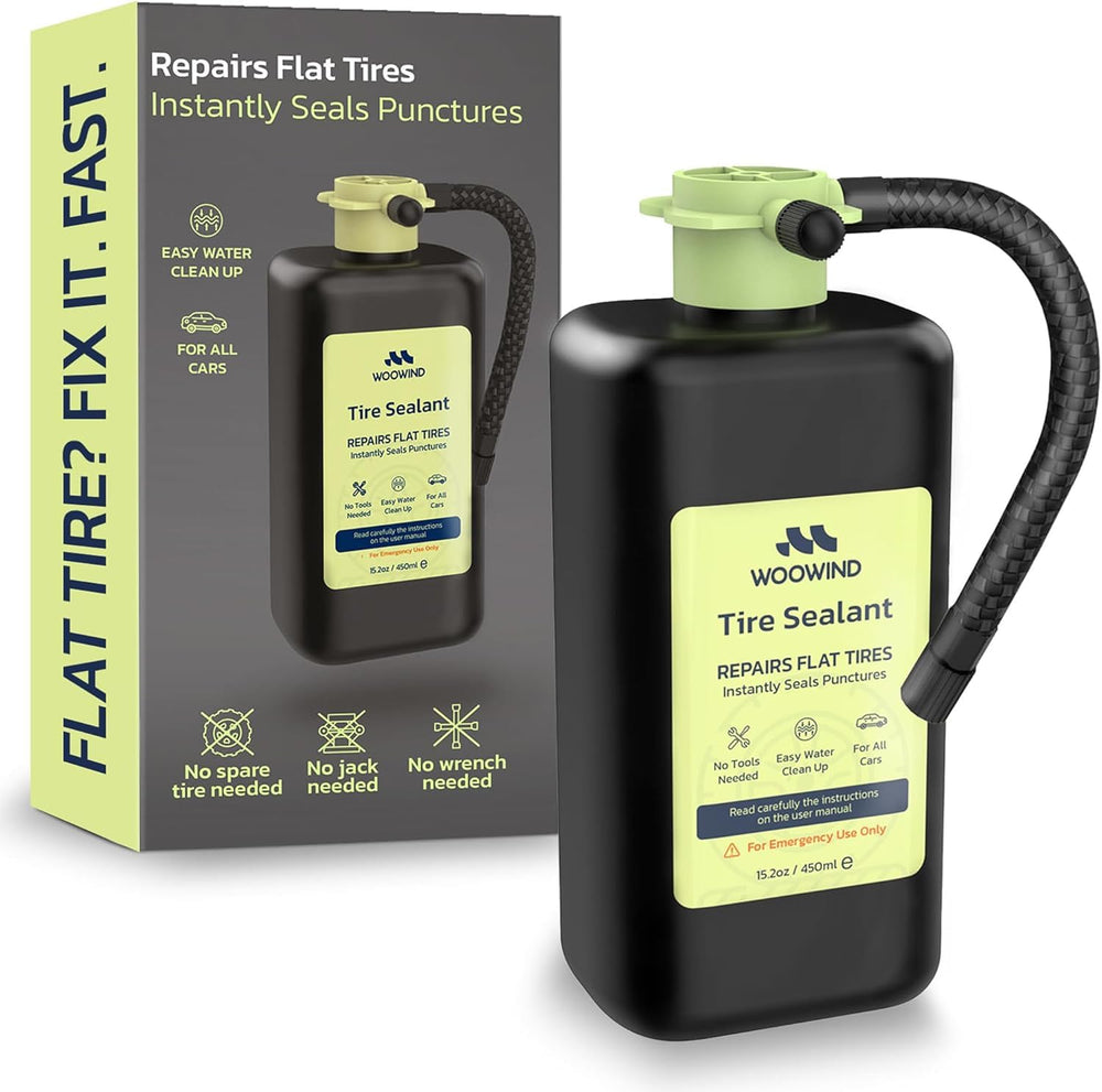 Woowind 15-22oz bottle for emergency puncture sealing on the road.