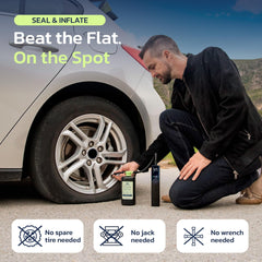 Woowind valve-through design applies sealant through the valve for easy puncture repair.