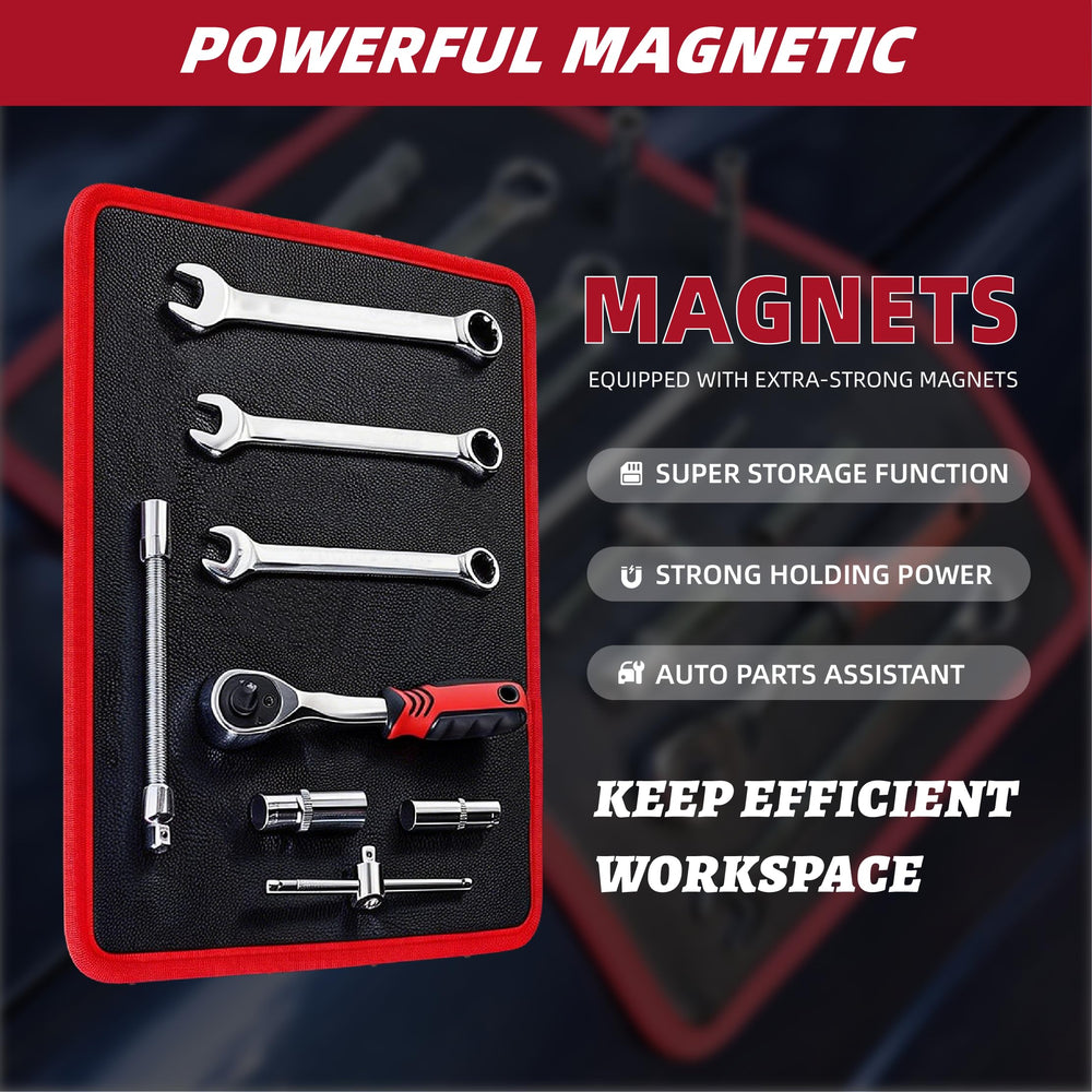 WOPYULU durable PVC tool mat resists oil and water for busy garages.