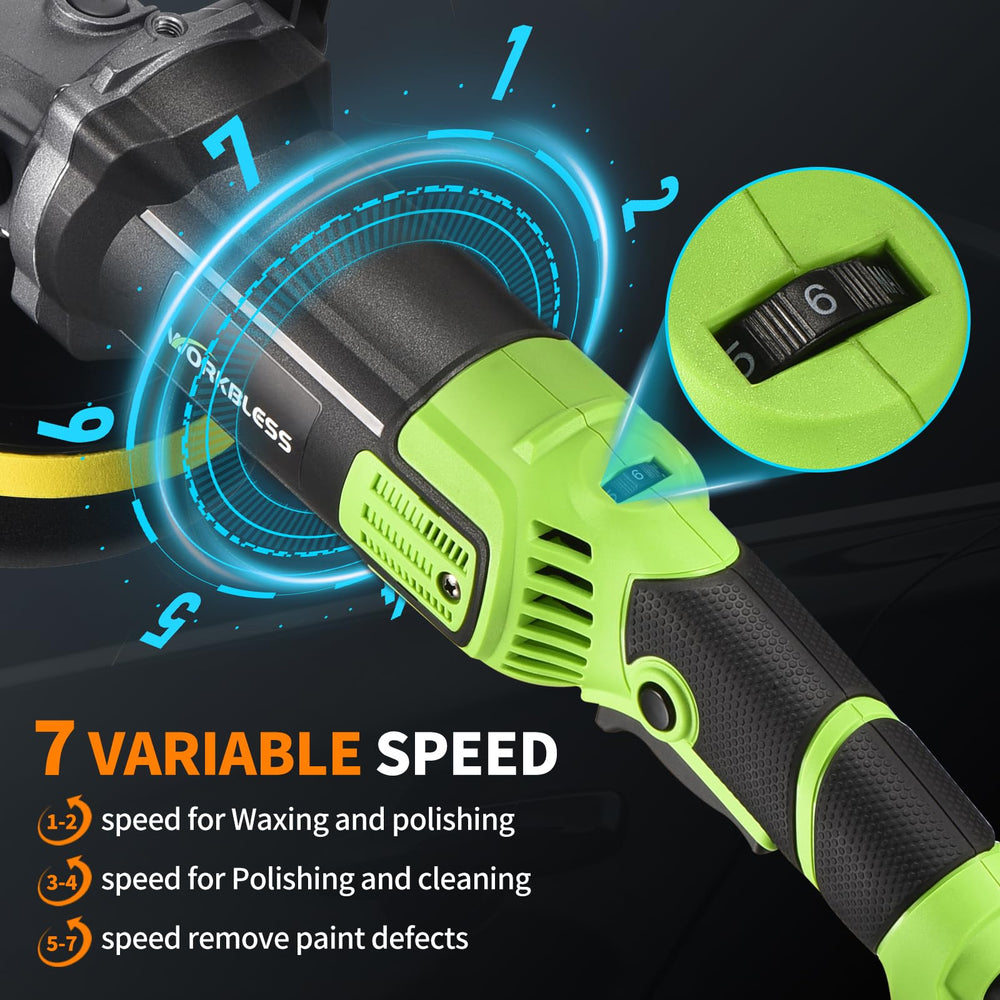 WorkBless 7-inch wool pads deliver gentle polishing on delicate surfaces.