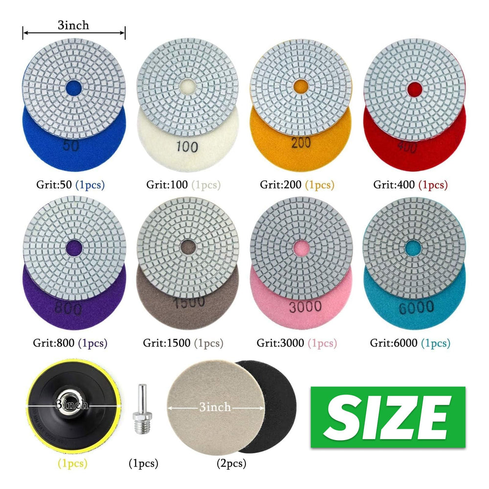 WORKEASE 8mm drill adapter aids quick pad swaps during project