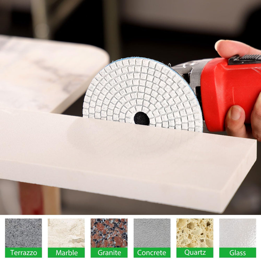WORKEASE wool felt buffing pad natural wool ideal for gentle buffing.