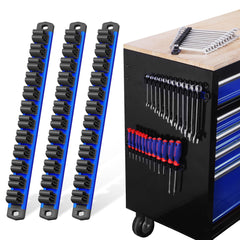 WorkPro 3-pack magnetic screwdriver organizer in use, quick access.