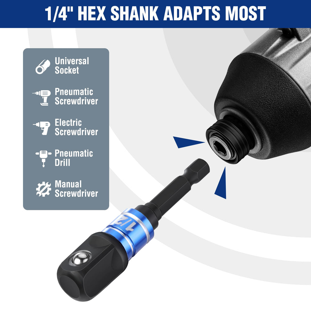 WORKPRO adapter with socket mounted demonstrating secure fit and improved workflow
