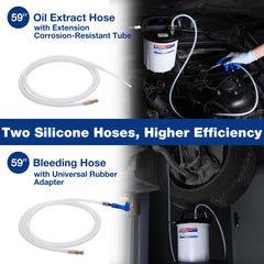 WORKPRO air coupler and hoses extend reach for versatile brake service.