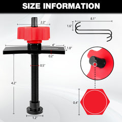 WORKPRO brake caliper hangers included for secure caliper support during pad replacement