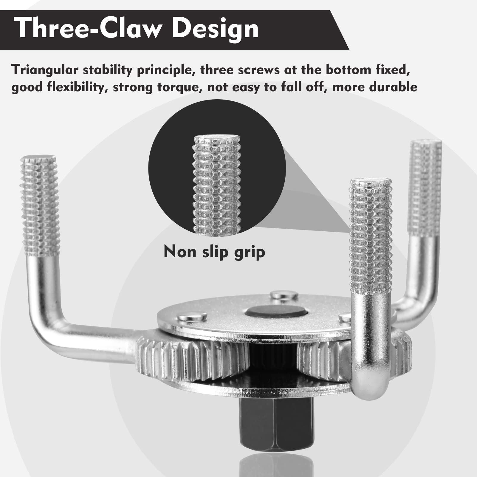 WORKPRO durable chrome steel construction supports long-lasting performance.