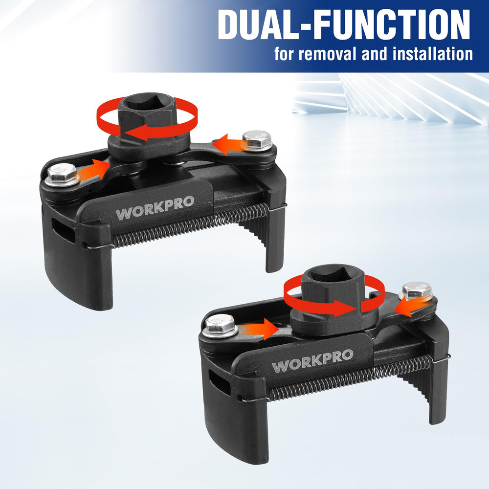 WORKPRO ergonomic handle offers comfortable grip in tight engine bays