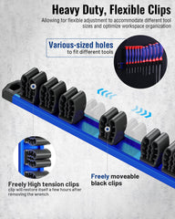 WorkPro flexible high-tension tool clips grip varied tool sizes firmly.
