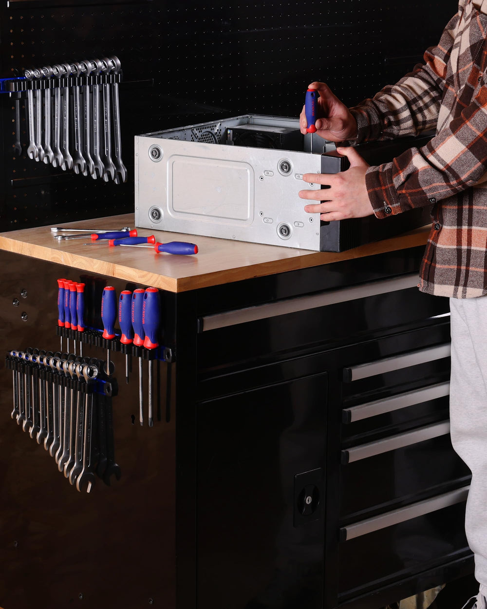 WorkPro garage and workshop organization for a tidy space.