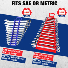 WORKPRO magnetic base keeps wrenches stable on metal surfaces.