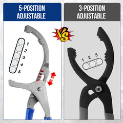 WORKPRO durable-head wrench delivers reliable grip on stubborn oil filters.