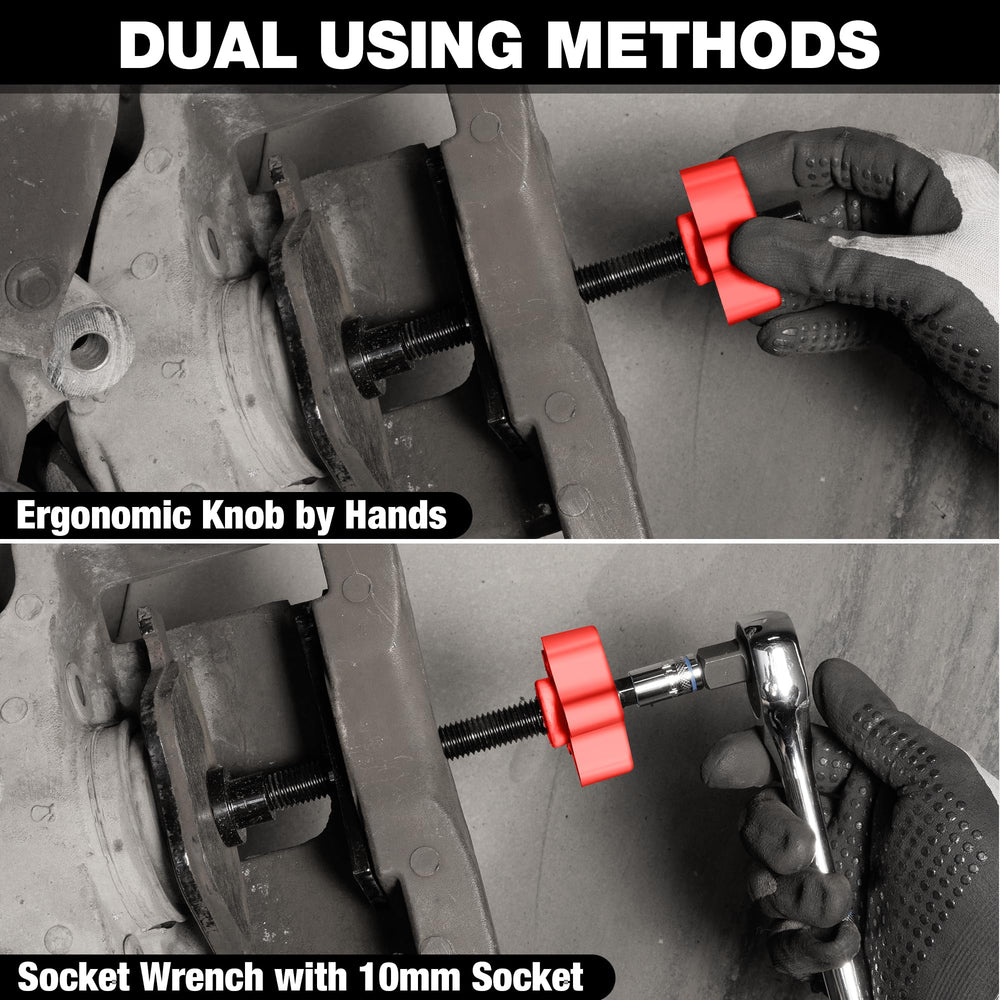 WORKPRO two caliper hangers simplify positioning for faster pad replacement