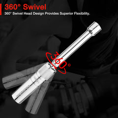 WORKPRO spark plug extension 10-inch provides additional reach.
