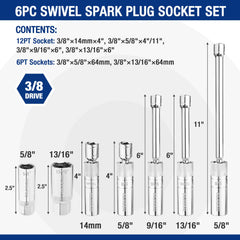 WORKPRO 9/16-inch 6-inch extension reach in confined spaces.