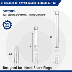 WORKPRO magnetic core keeps plugs secure during installation.