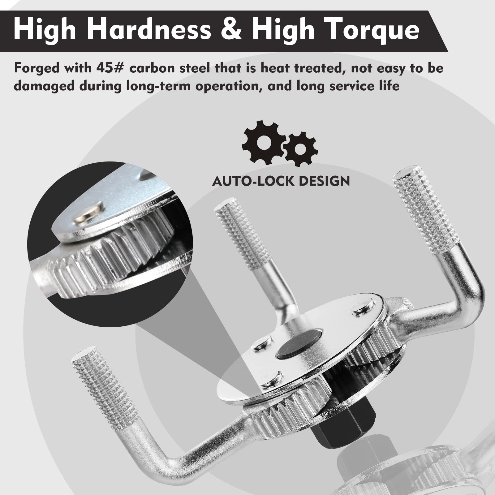 WORKPRO thickened pressure plates ensure stable torque during changes.