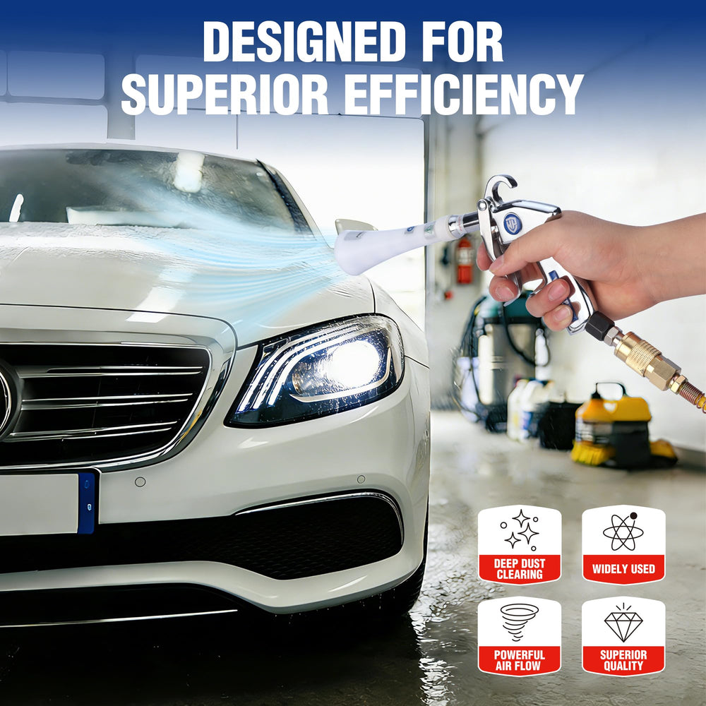 WORKPRO Tornado Nozzle lightweight design reduces hand fatigue during use.