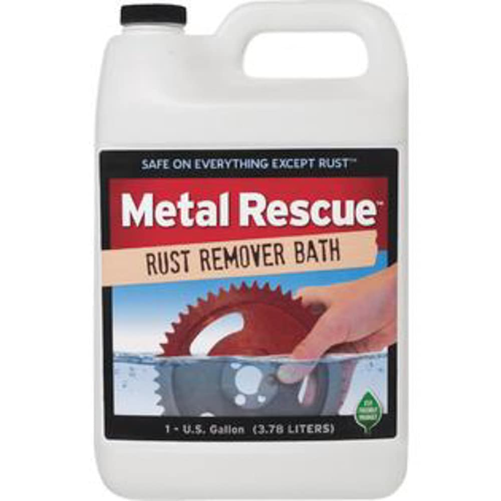 Workshop Hero Rust Remover liquid application on metal for easier restoration