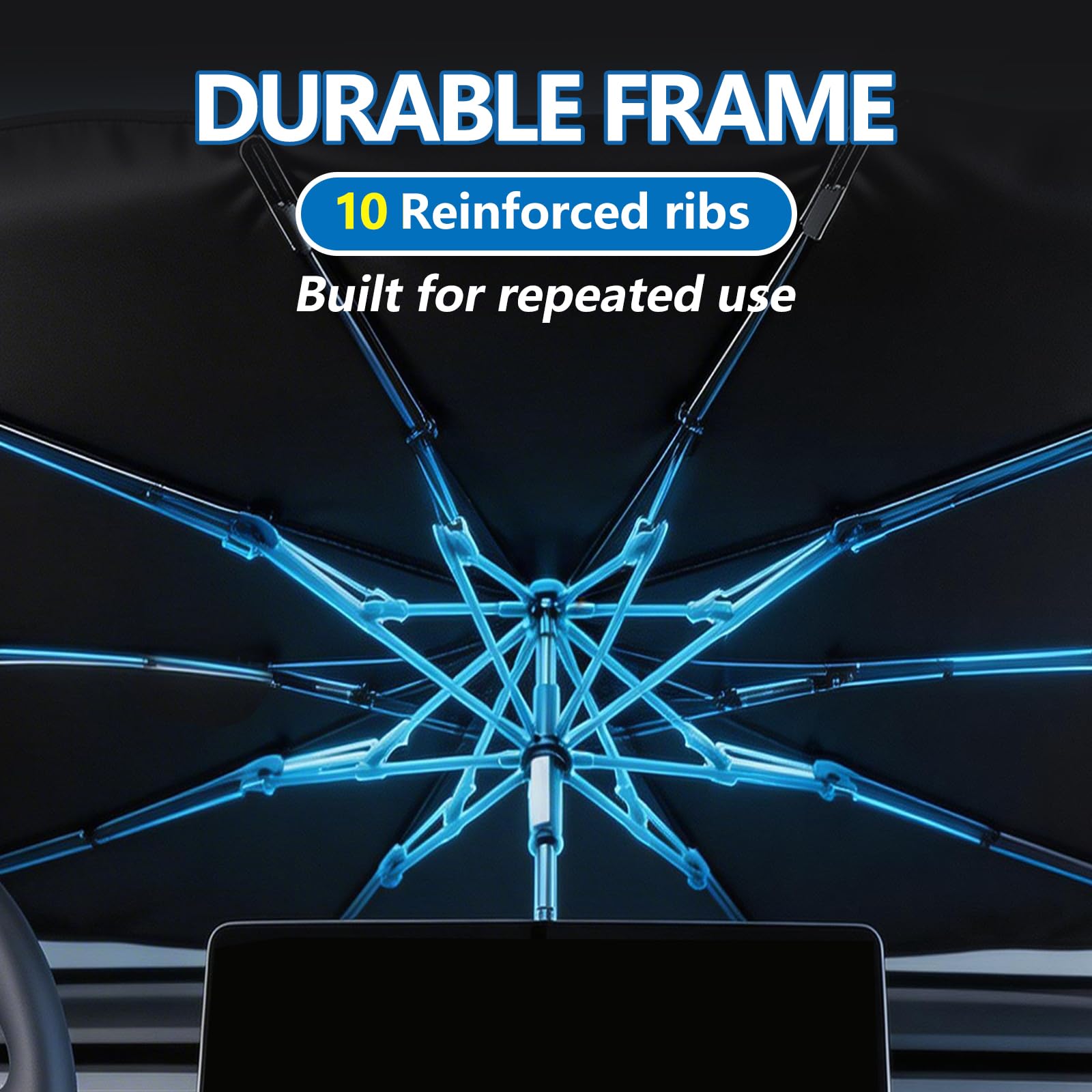 Worxvell spring-edge fit adapts to curved glass for a snug seal.