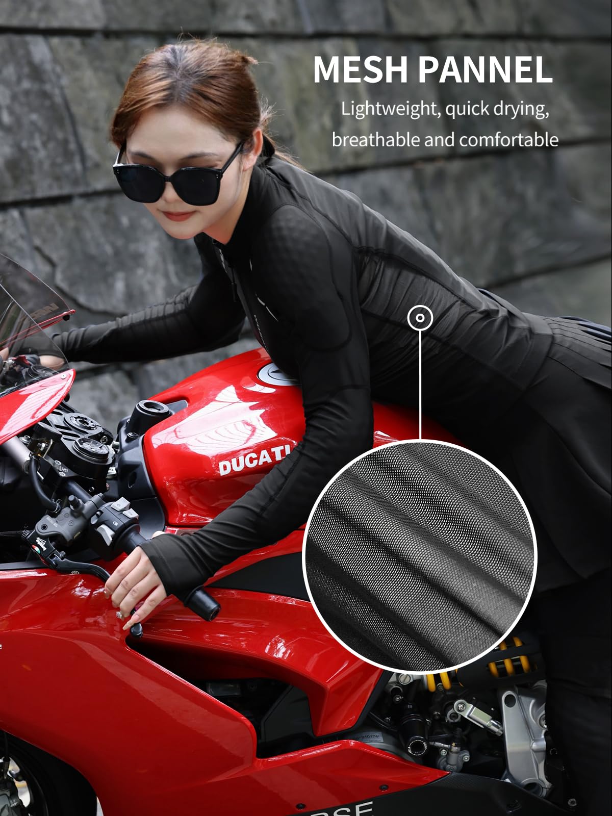 WOSAWE jacket women reflective accents for better night visibility.