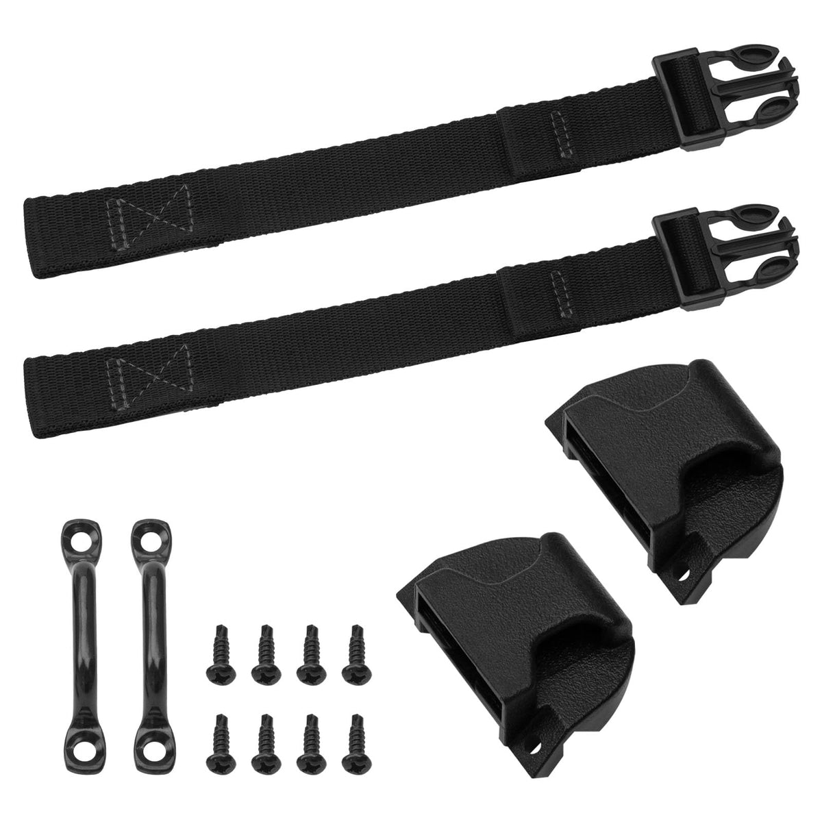Wosijm bed cover buckle-strap bottom side kit front view highlights secure fit and durable hardware.