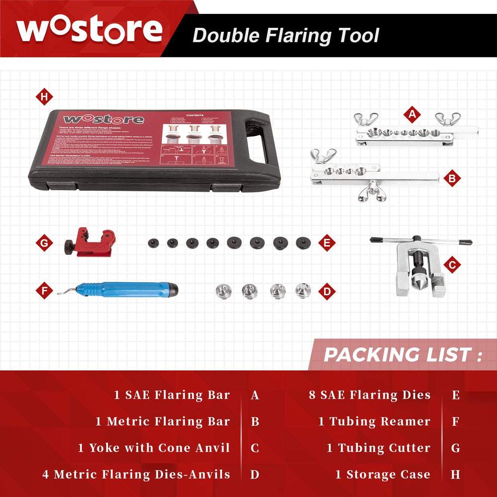 Wostore brake flare kit tubing cutter used for clean cuts on tubing