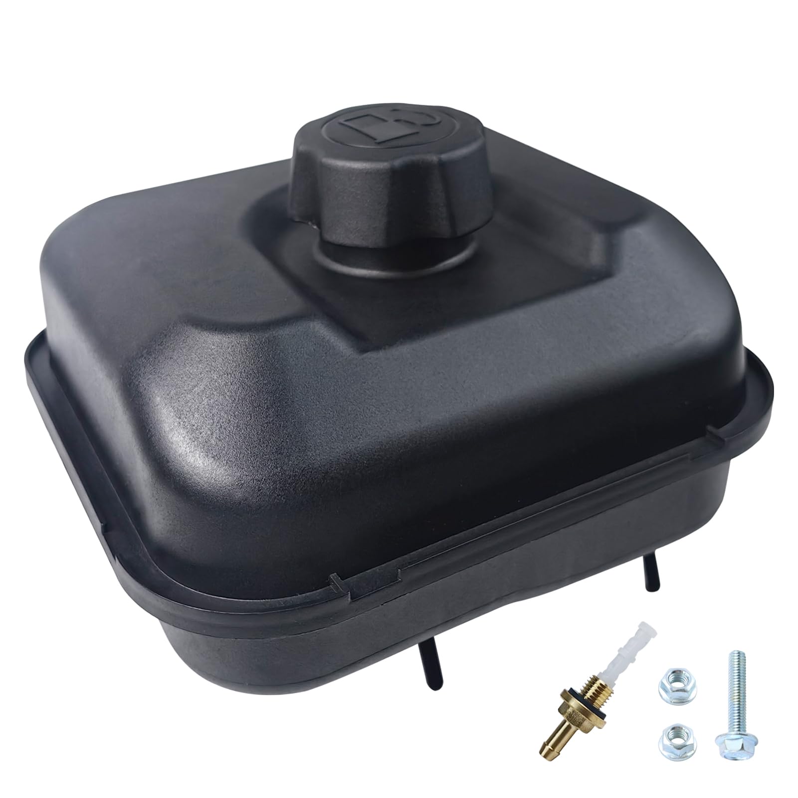 WOTIAN gas fuel tank front view for GX160/GX200 engines with durable HDPE body.